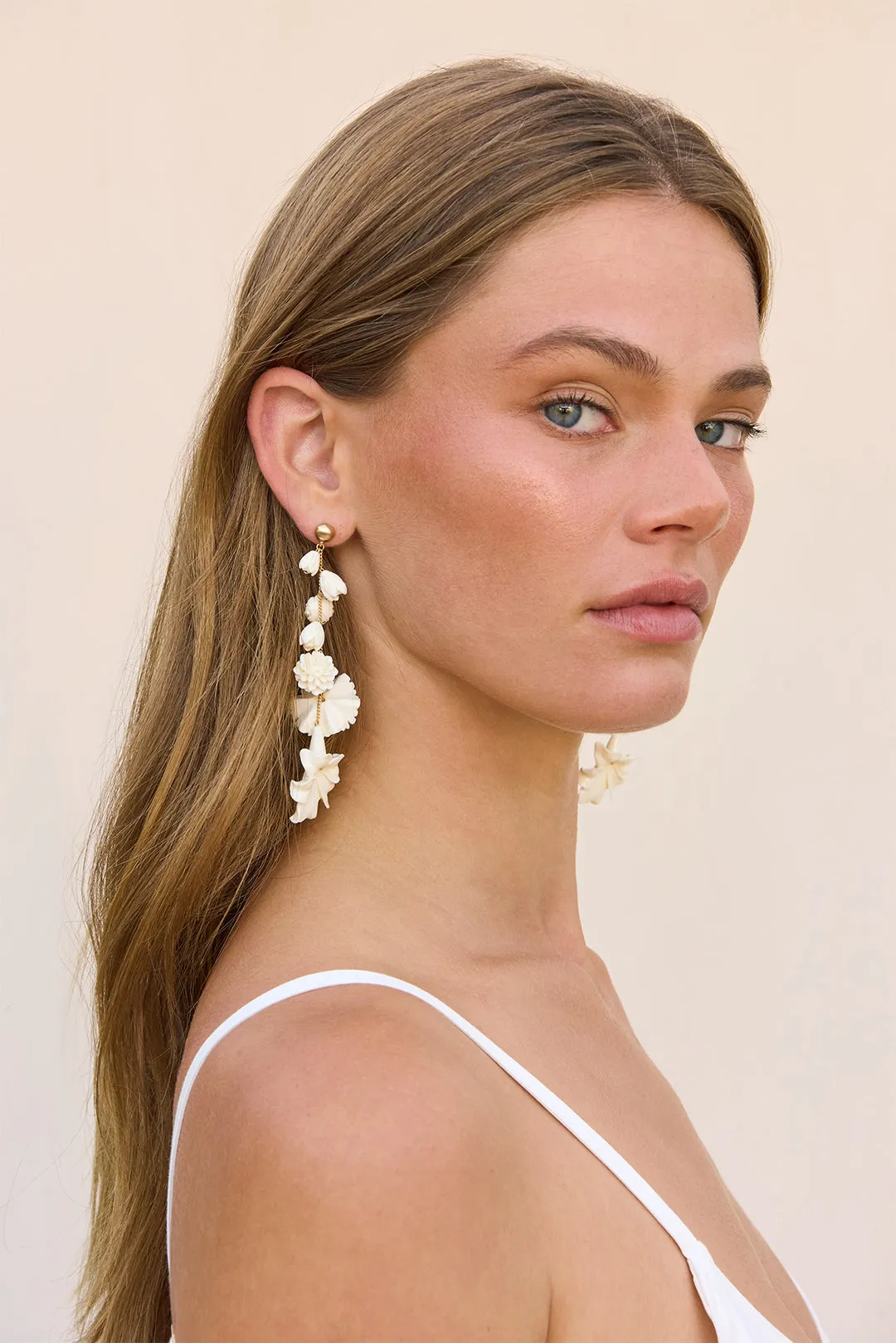 GIANA EARRING - IVORY sold by cult gaia product image thumbnail 3