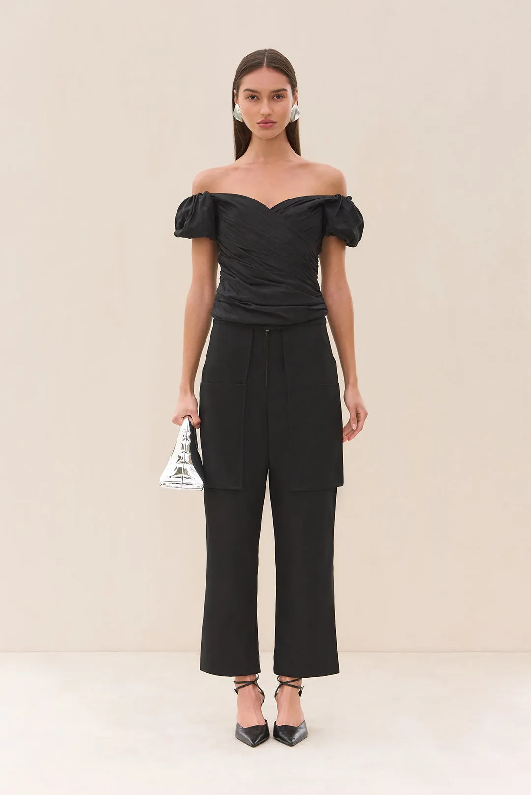 HELENE TOP - BLACK sold by Cult Gaia product image thumbnail 2