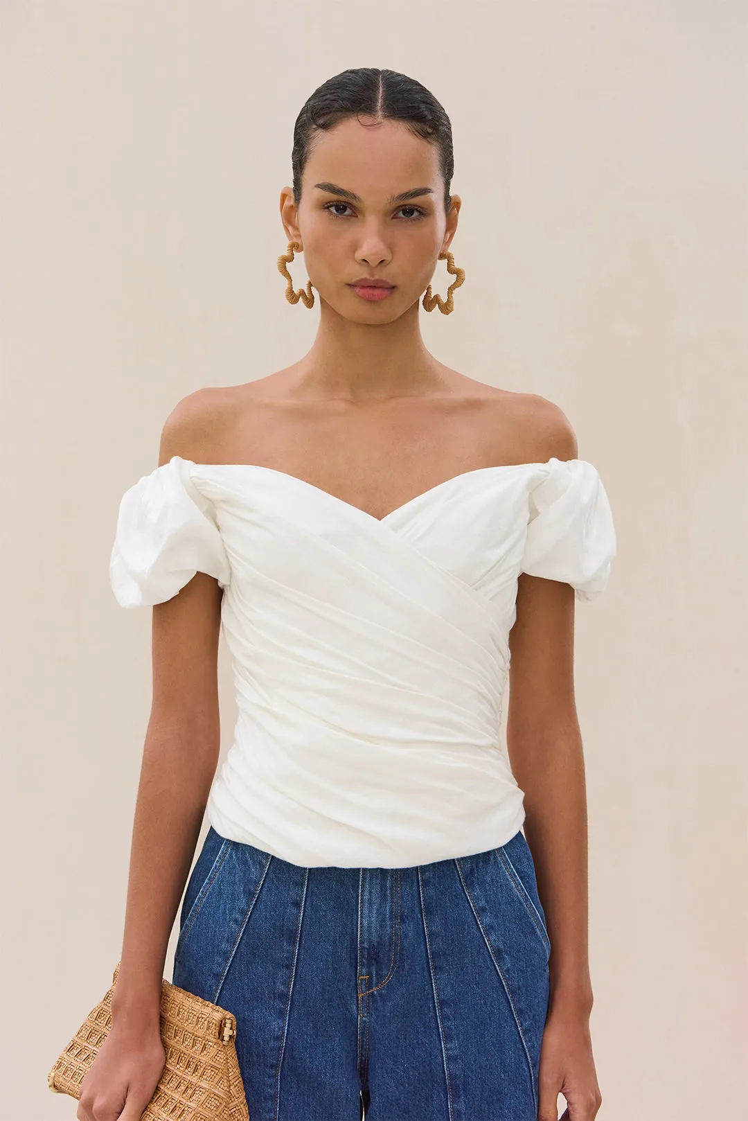 HELENE TOP - OFF WHITE sold by Cult Gaia