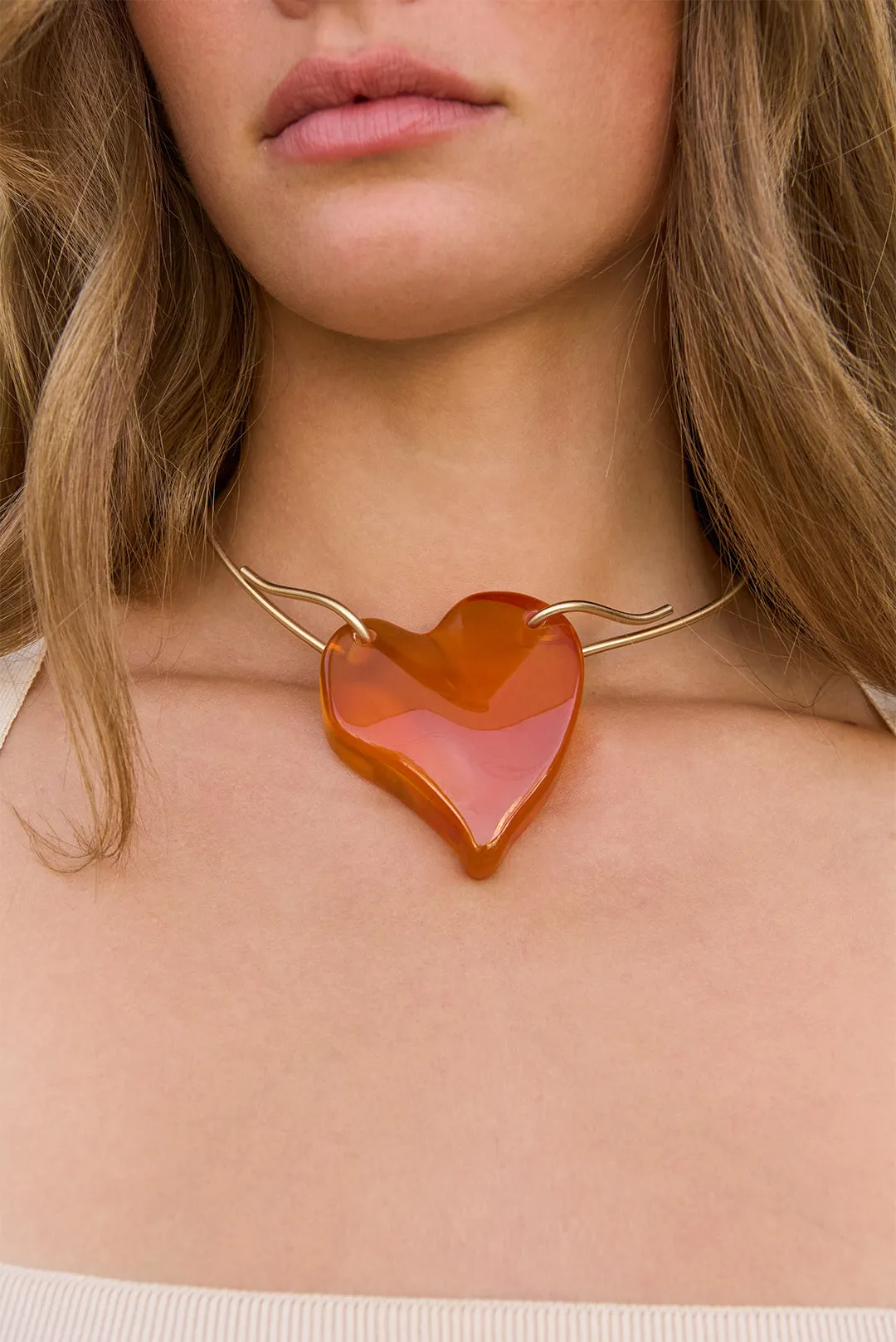 IMOGEN CHOKER - DEEP AMBER sold by Cult Gaia product image thumbnail 2
