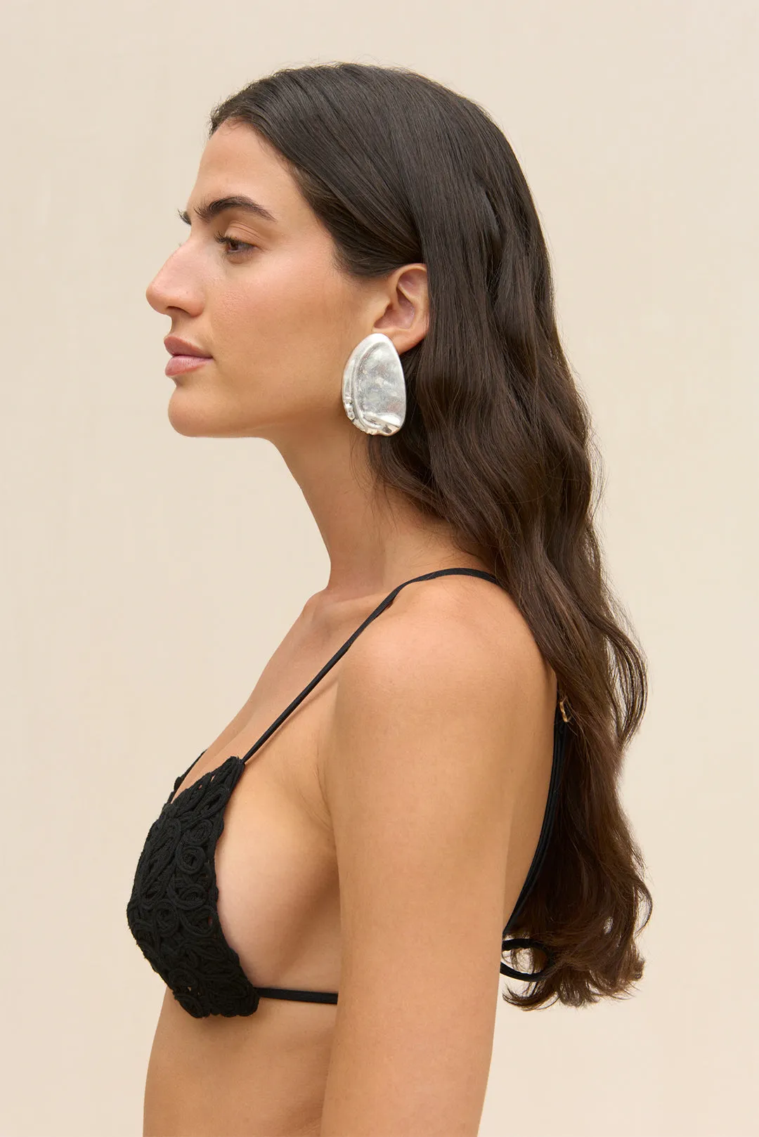 INARA EARRING - ANTIQUE SILVER sold by Cult Gaia product image thumbnail 3