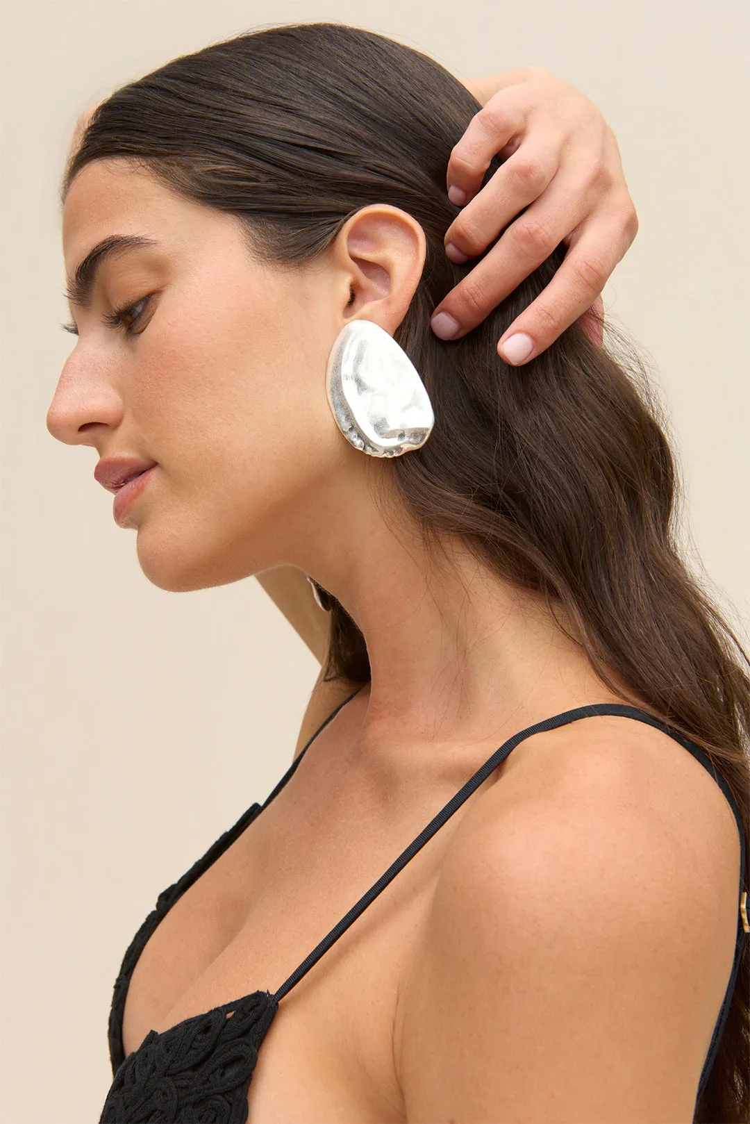 INARA EARRING - ANTIQUE SILVER sold by Cult Gaia product image thumbnail 2