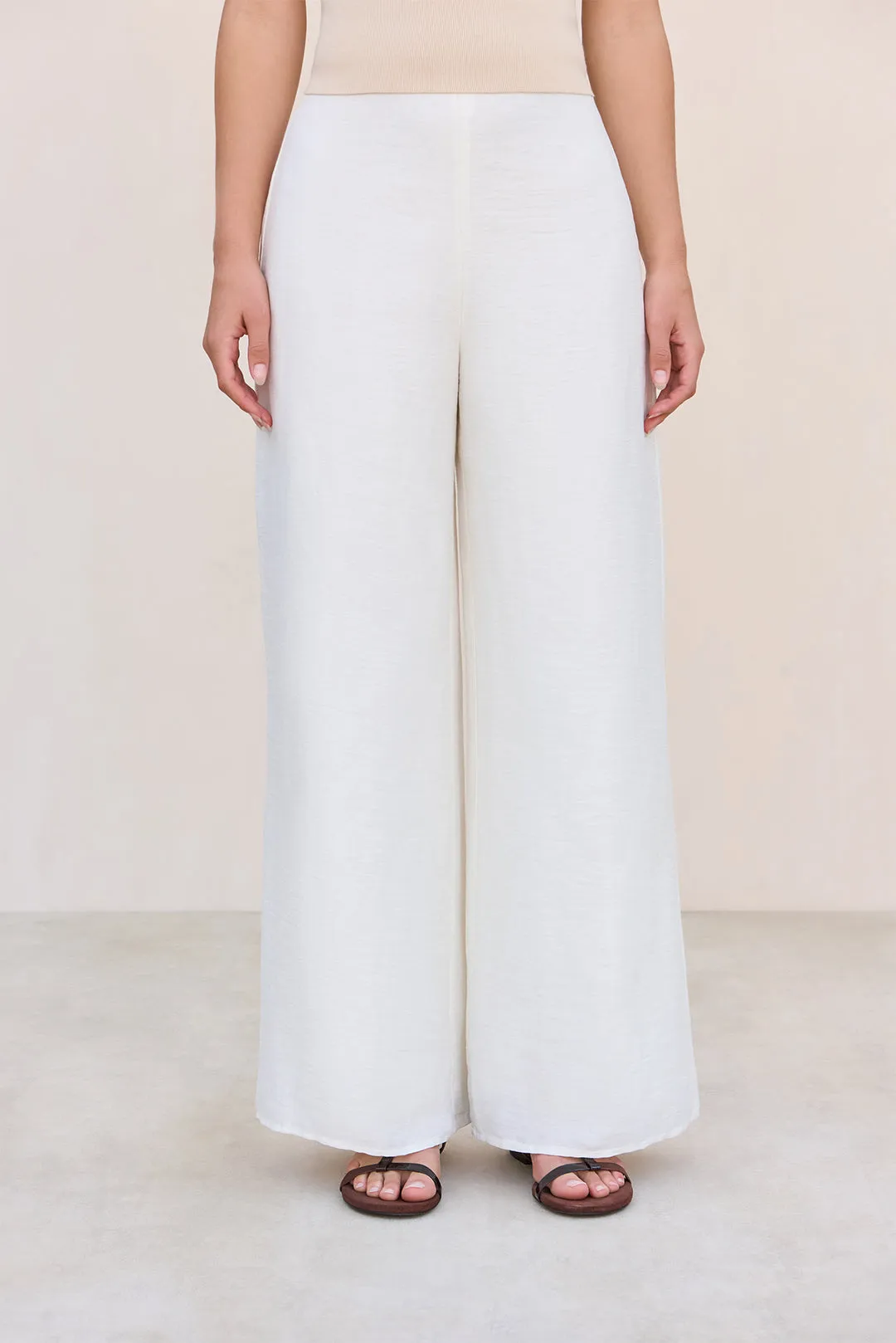 KORA PANT - OFF WHITE LINEN sold by Cult Gaia product image thumbnail 2