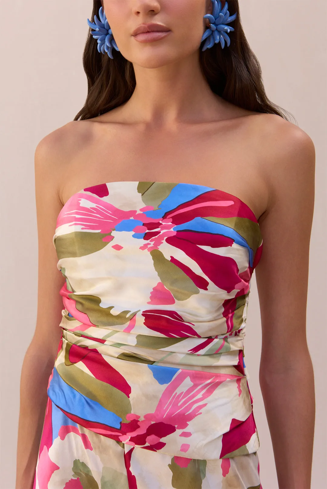 KRISHA TOP - FLORAL ROSETTE sold by Cult Gaia