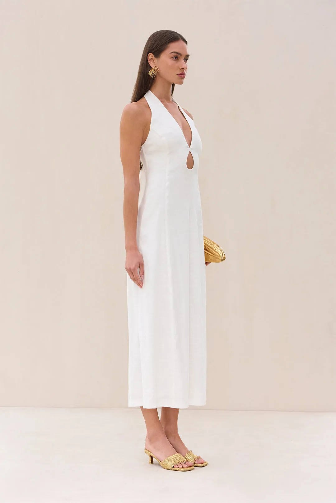 LIANNA DRESS - OFF WHITE sold by Cult Gaia product image thumbnail 4