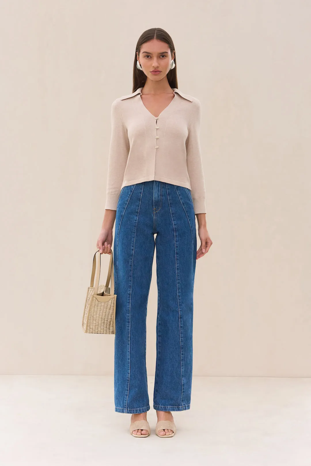 MACE KNIT CARDIGAN - BEACH sold by Cult Gaia product image thumbnail 2