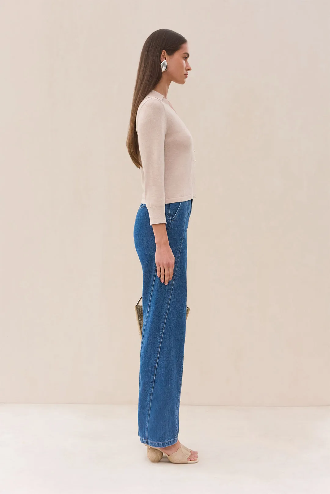 MACE KNIT CARDIGAN - BEACH sold by Cult Gaia product image thumbnail 3