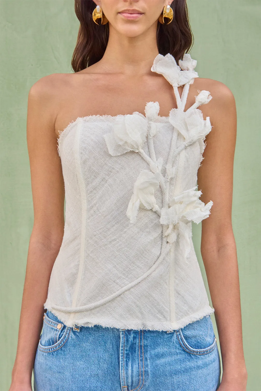 NAMID TOP - OFF WHITE sold by Cult Gaia