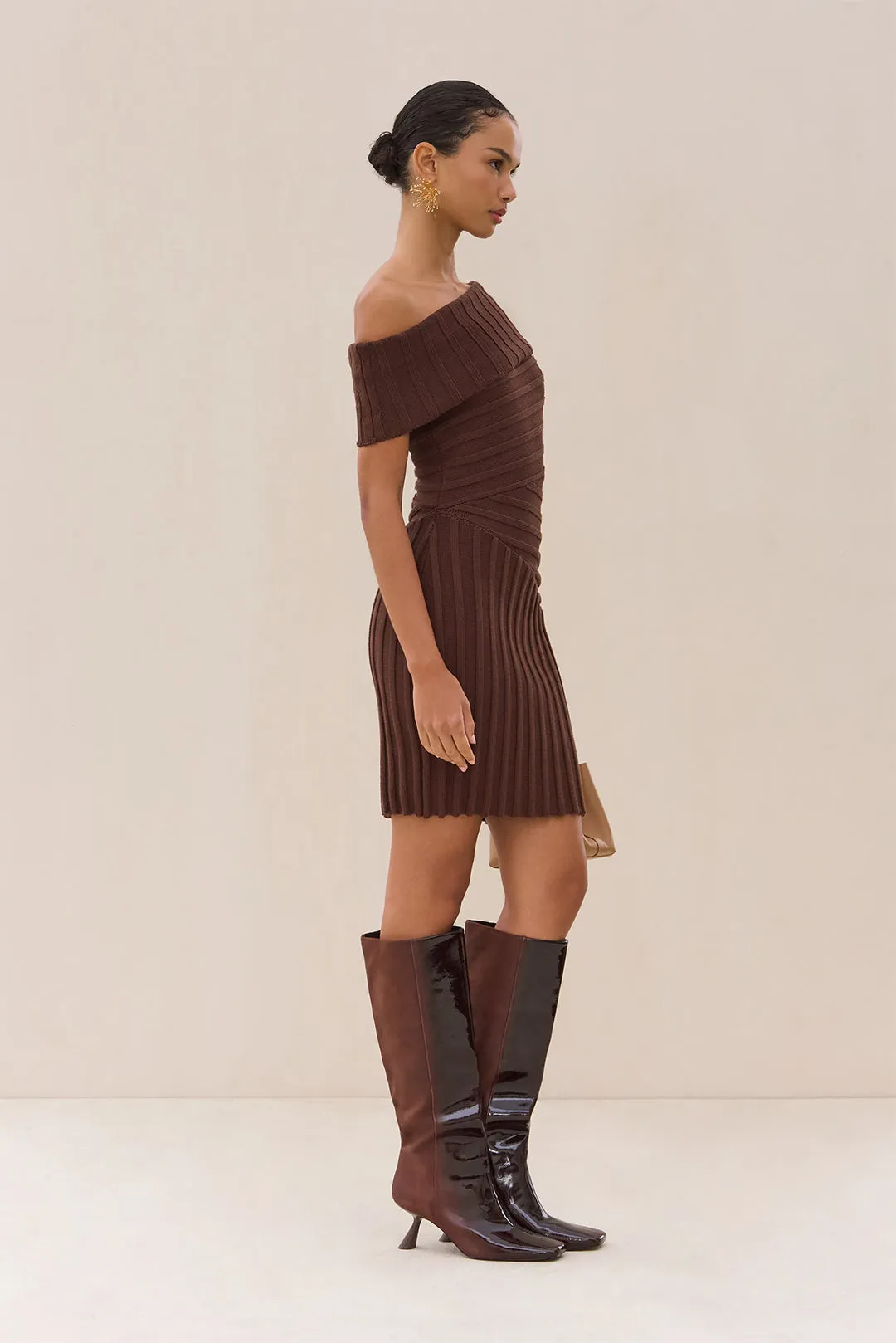 OCEANE KNIT DRESS - JAVA sold by Cult Gaia product image thumbnail 5