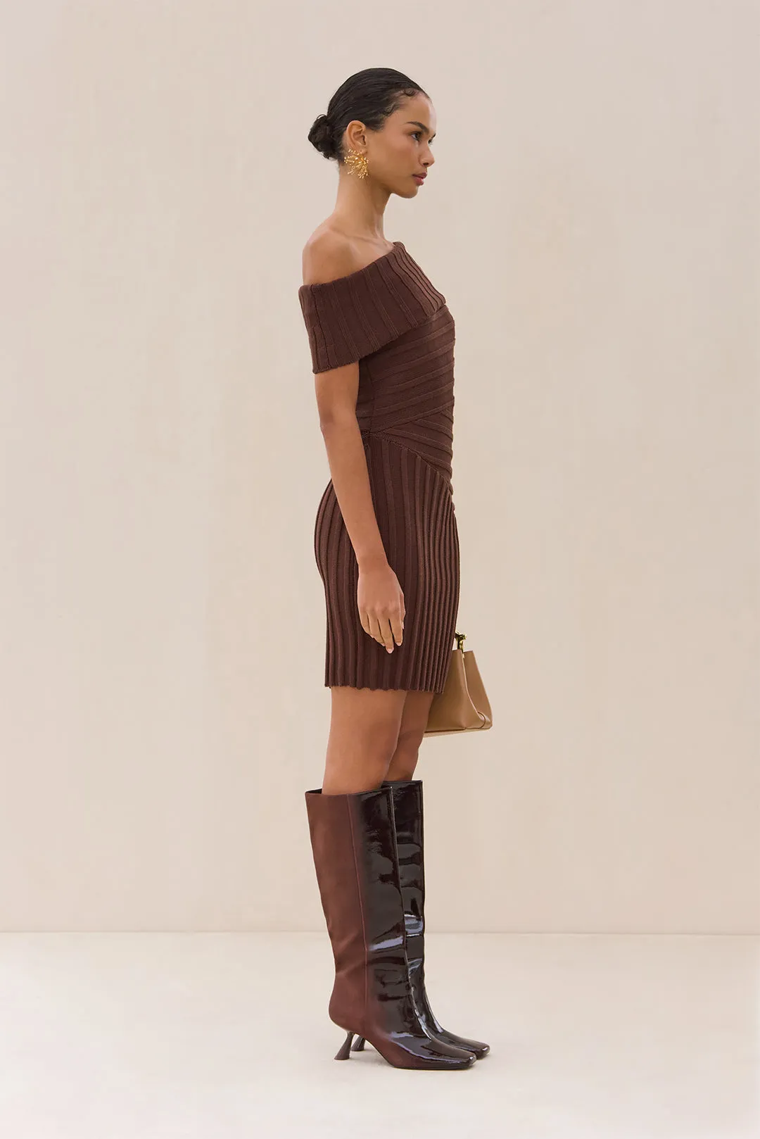 OCEANE KNIT DRESS - JAVA sold by Cult Gaia product image thumbnail 4