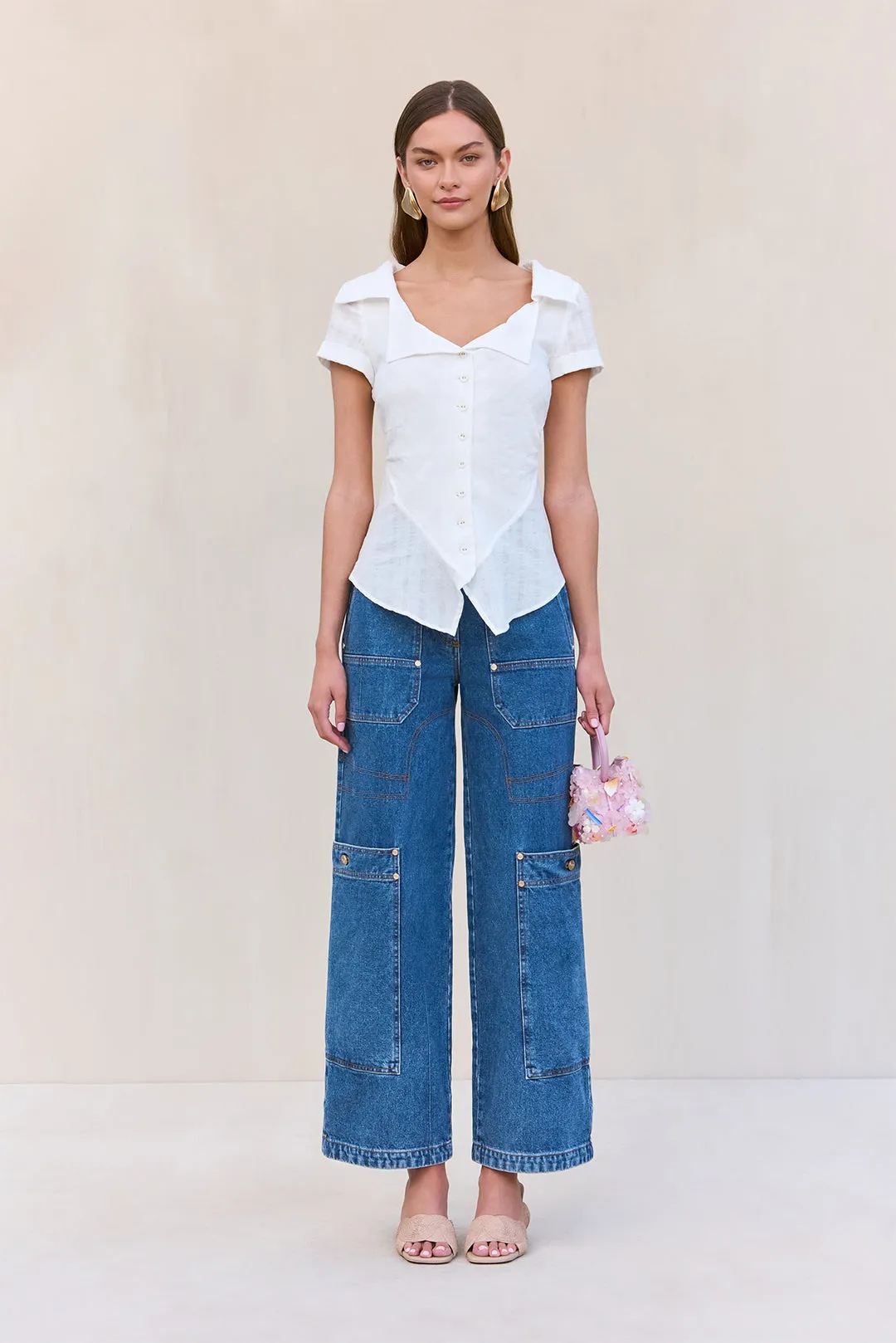 SHALLIE TOP - OFF WHITE sold by Cult Gaia product image thumbnail 2