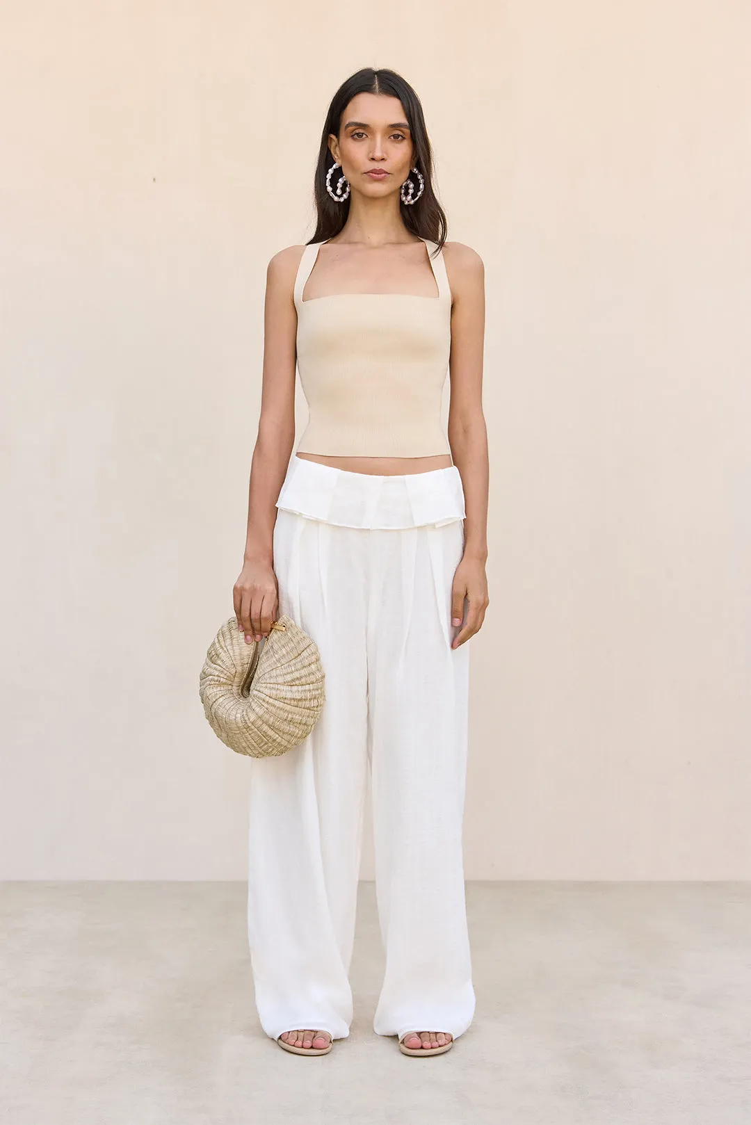 SISLEY PANT - OFF WHITE sold by Cult Gaia
