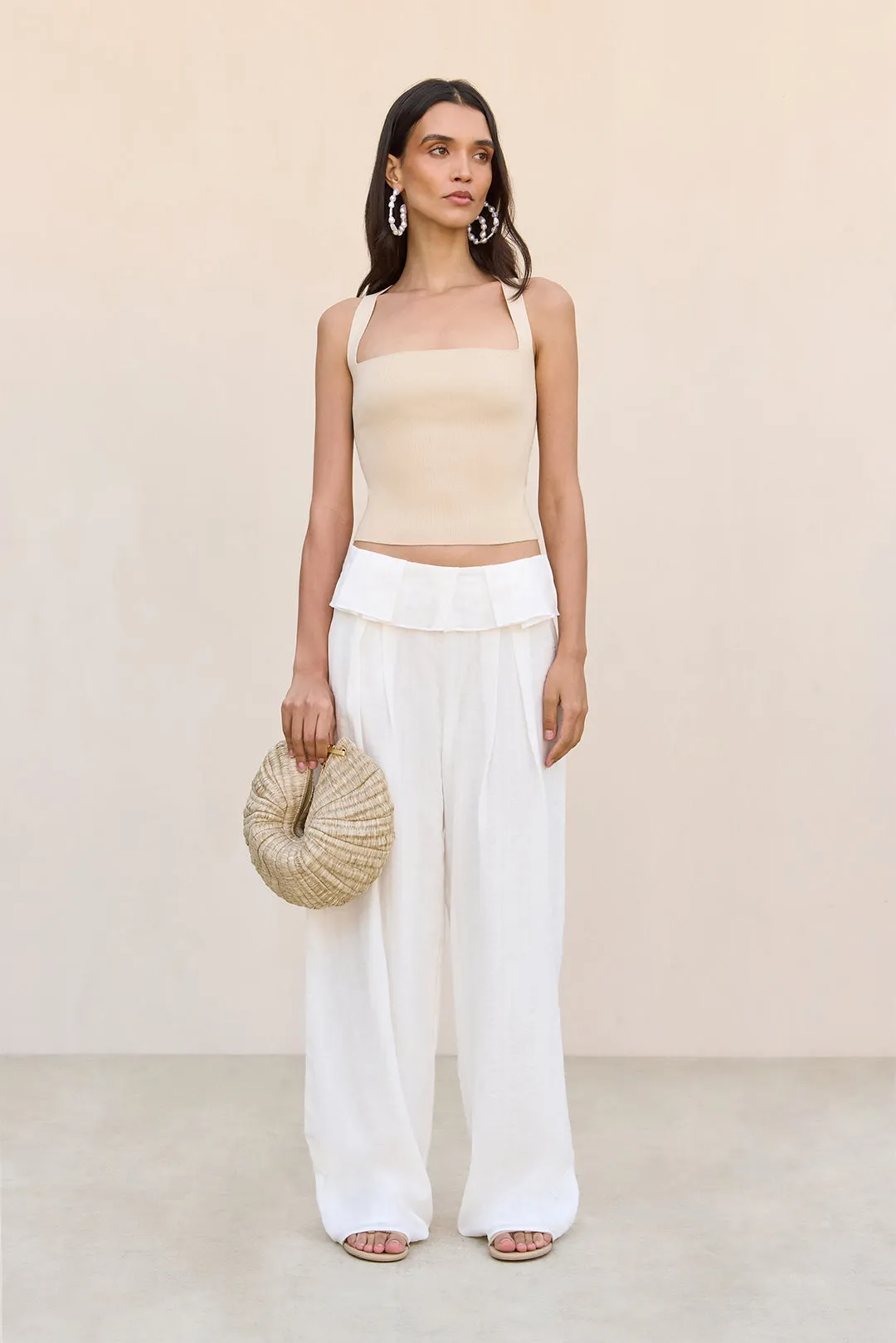 SISLEY PANT - OFF WHITE sold by Cult Gaia product image thumbnail 3