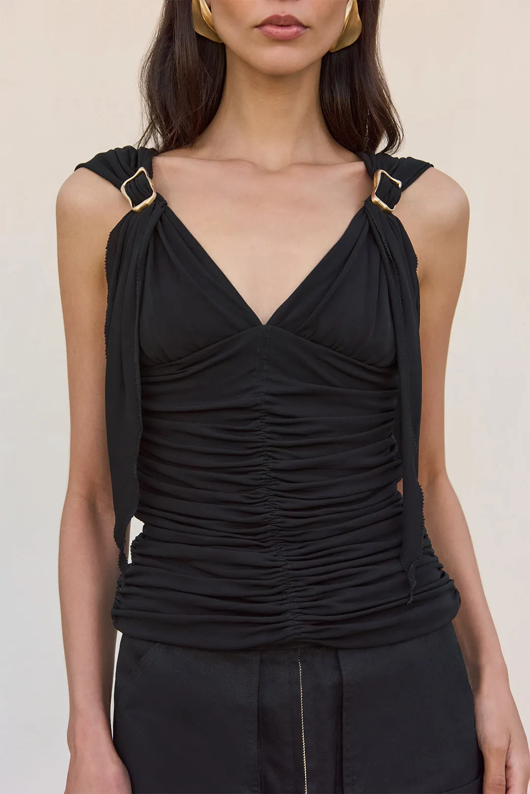 TALISA TOP - BLACK sold by Cult Gaia