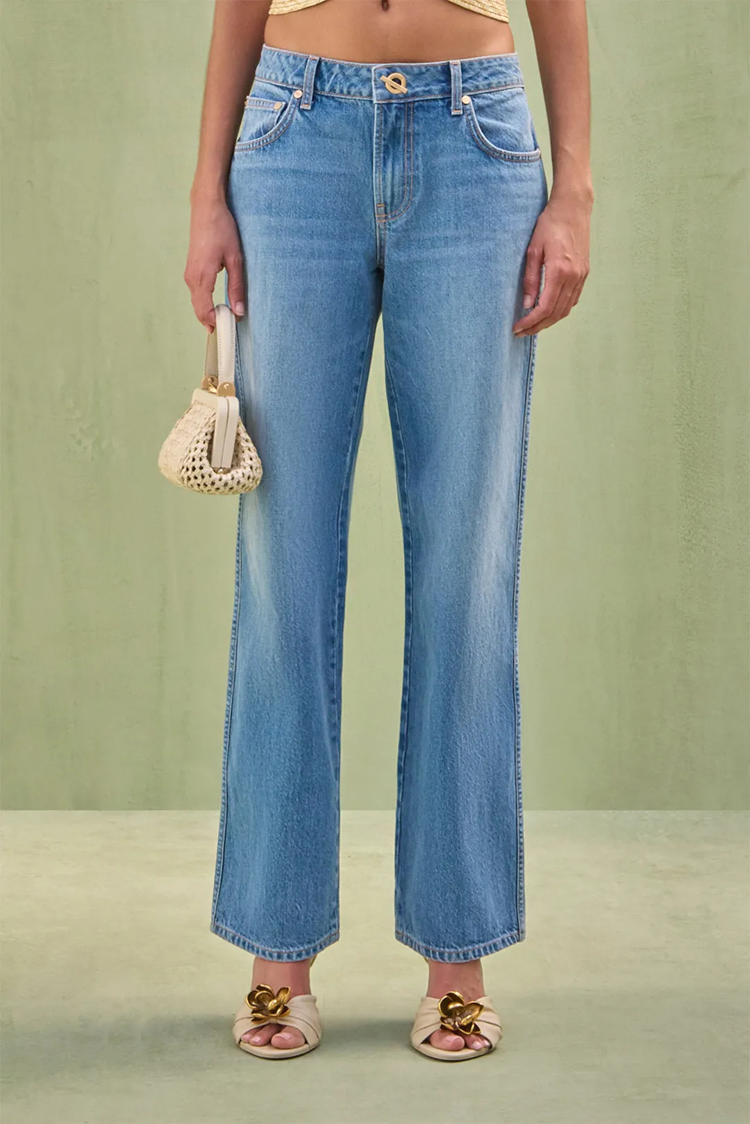 TAMAR JEAN - MEDIUM STONE WASH sold by Cult Gaia product image thumbnail 2