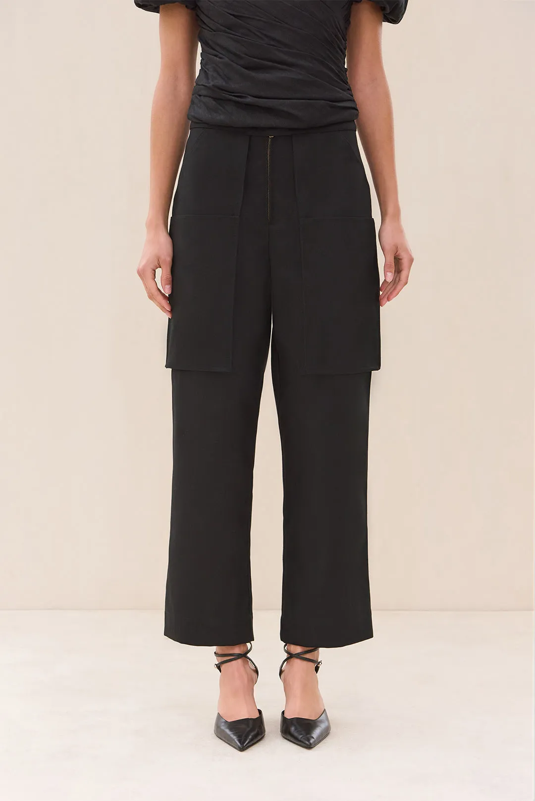 TOPANGA PANT - BLACK sold by Cult Gaia product image thumbnail 2