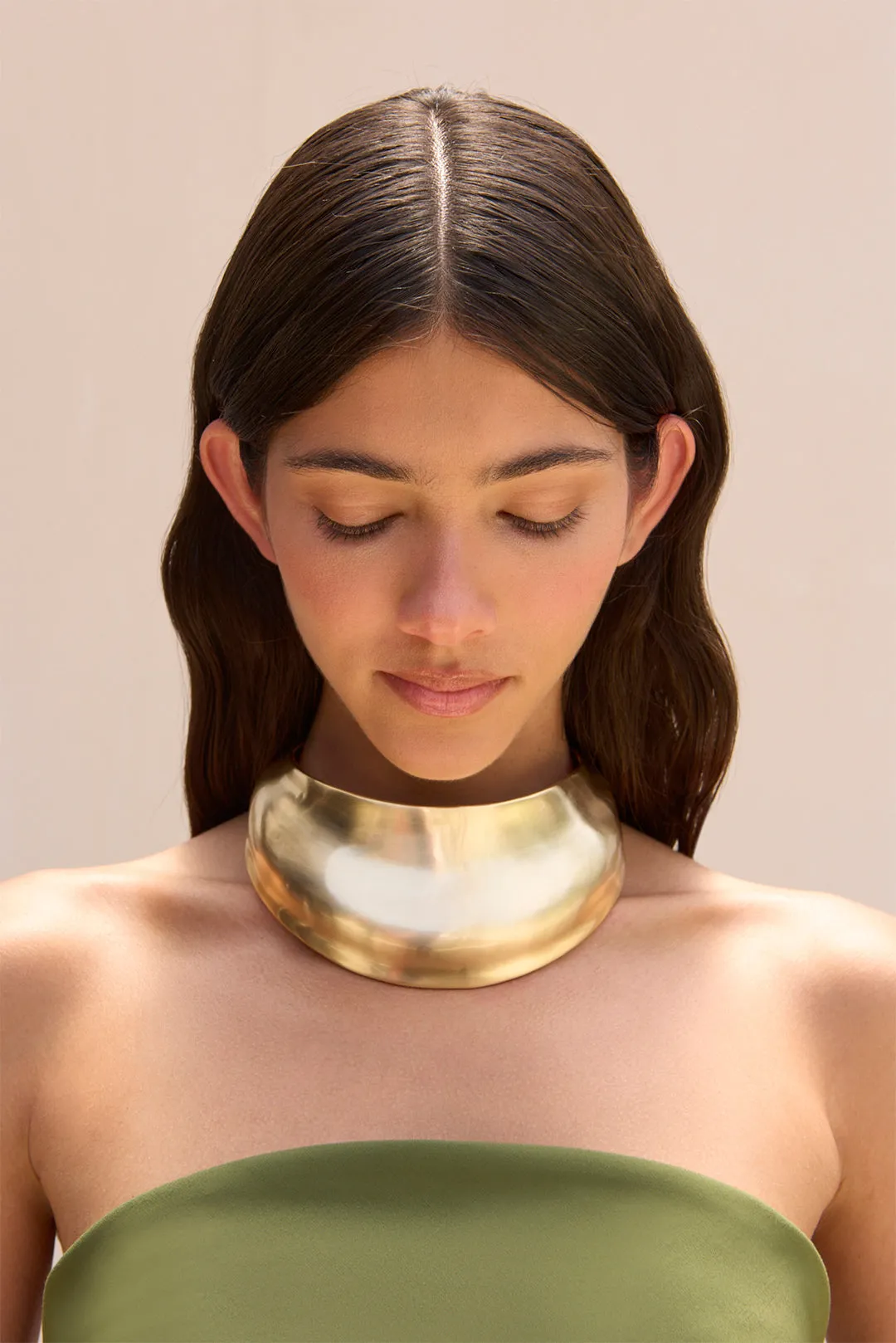 ULANI CHOKER - BRUSHED BRASS sold by Cult Gaia product image thumbnail 2