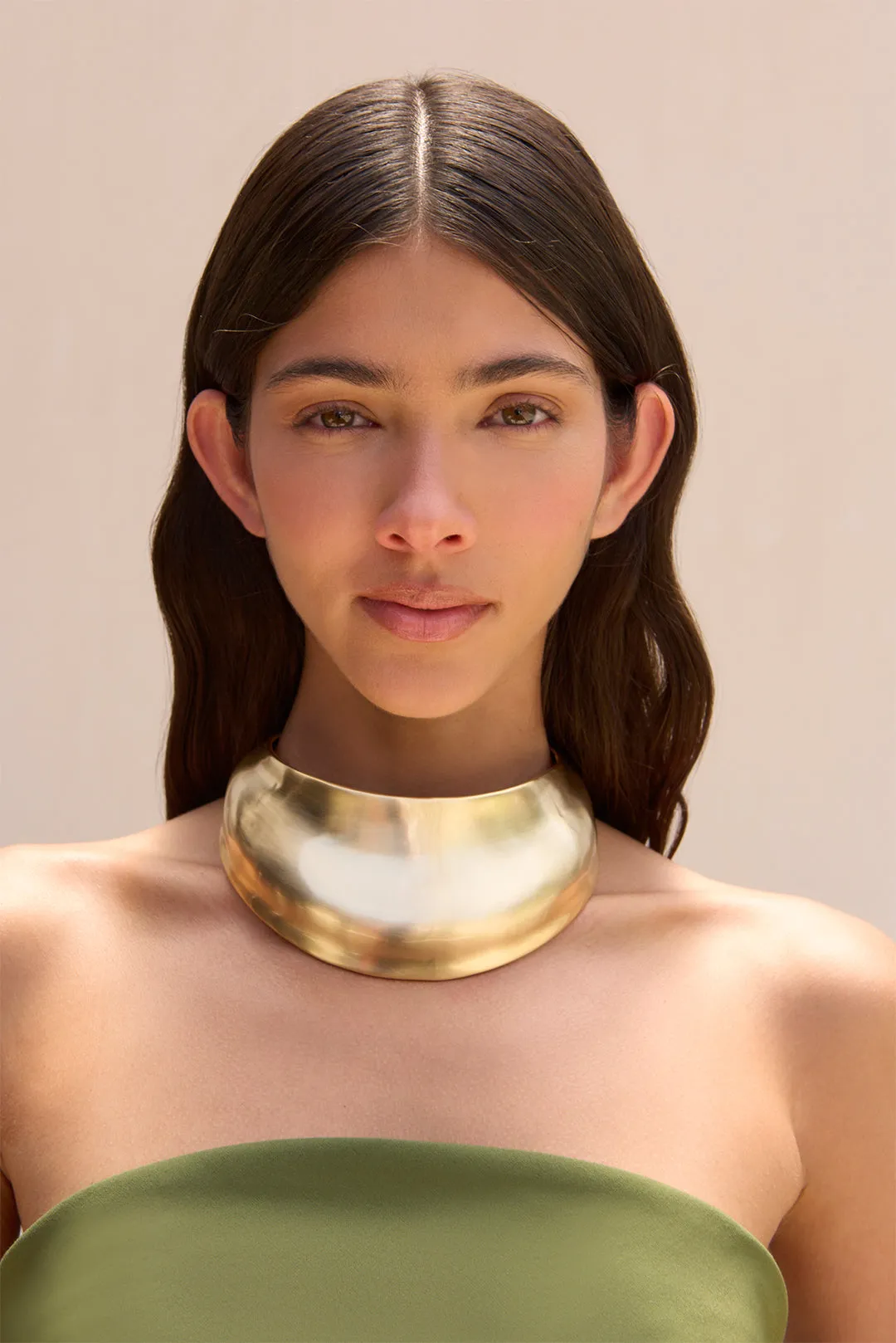ULANI CHOKER - BRUSHED BRASS sold by Cult Gaia product image thumbnail 3