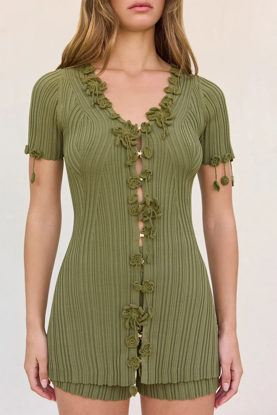 ZAHARA KNIT CARDIGAN - CEDAR sold by Cult Gaia