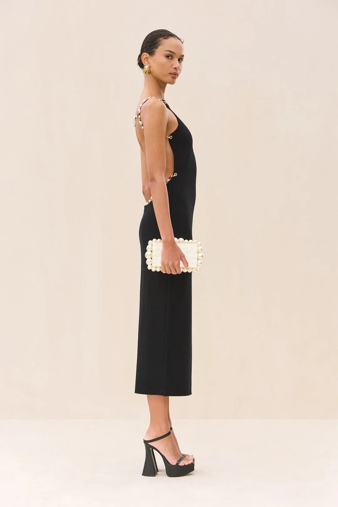 CASSI KNIT DRESS - BLACK sold by Cult Gaia product image thumbnail 4