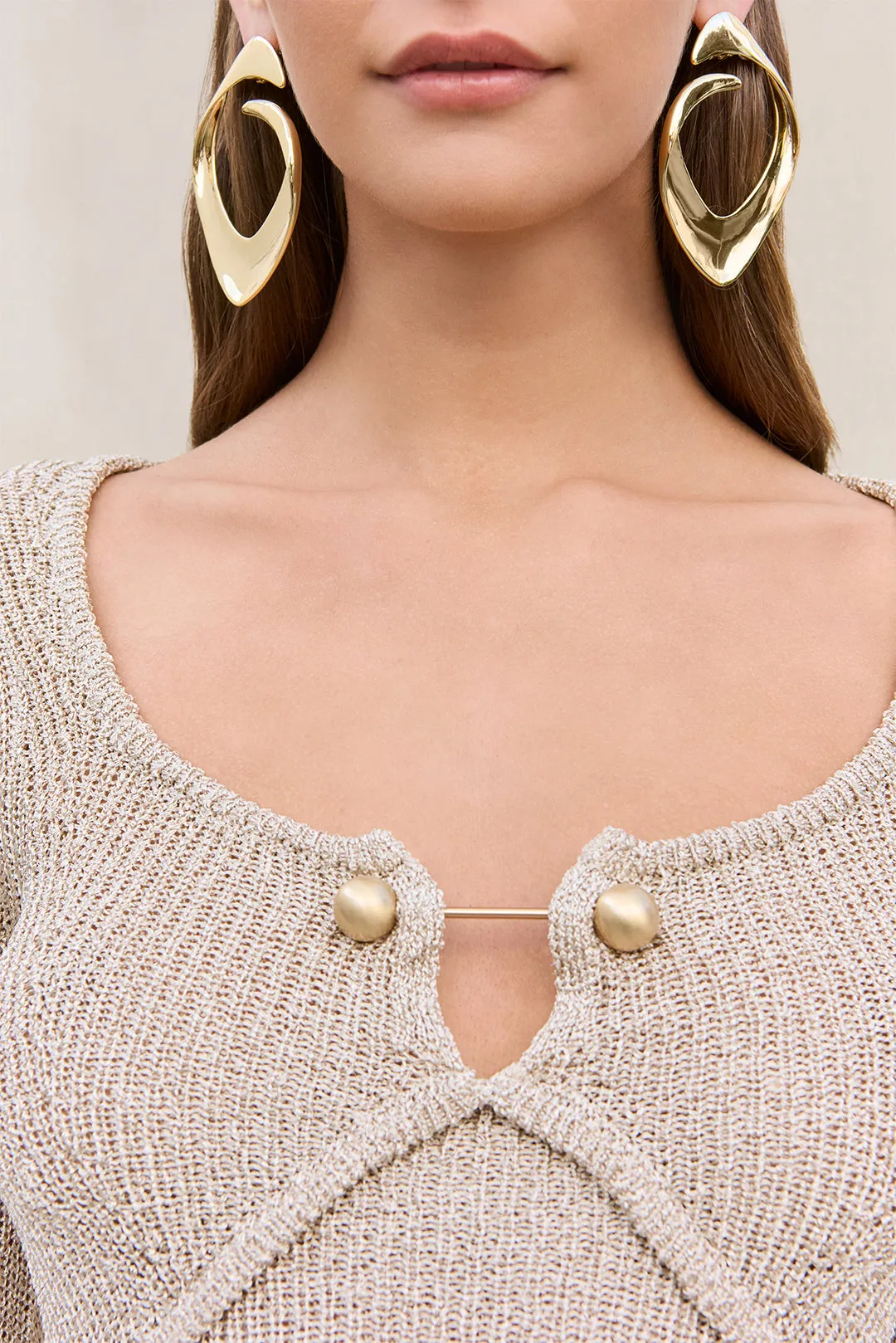 KEZIA KNIT TOP - BEACH sold by Cult Gaia product image thumbnail 3