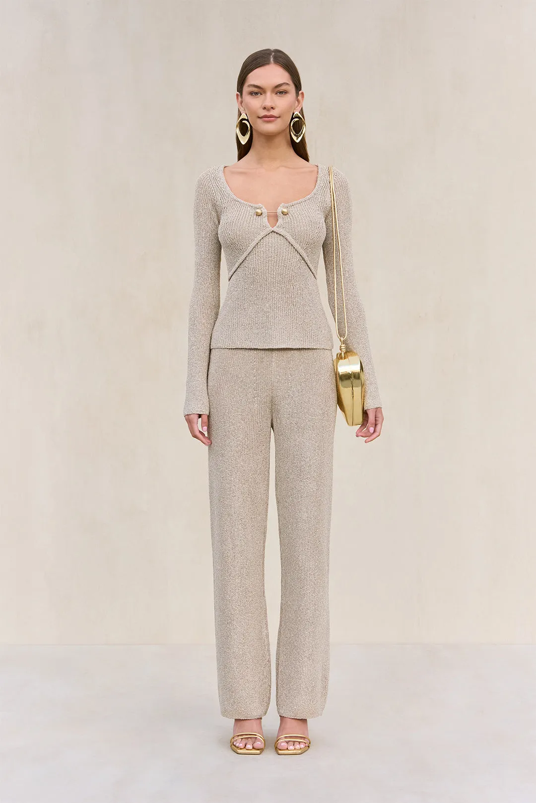 KEZIA KNIT TOP - BEACH sold by Cult Gaia product image thumbnail 2