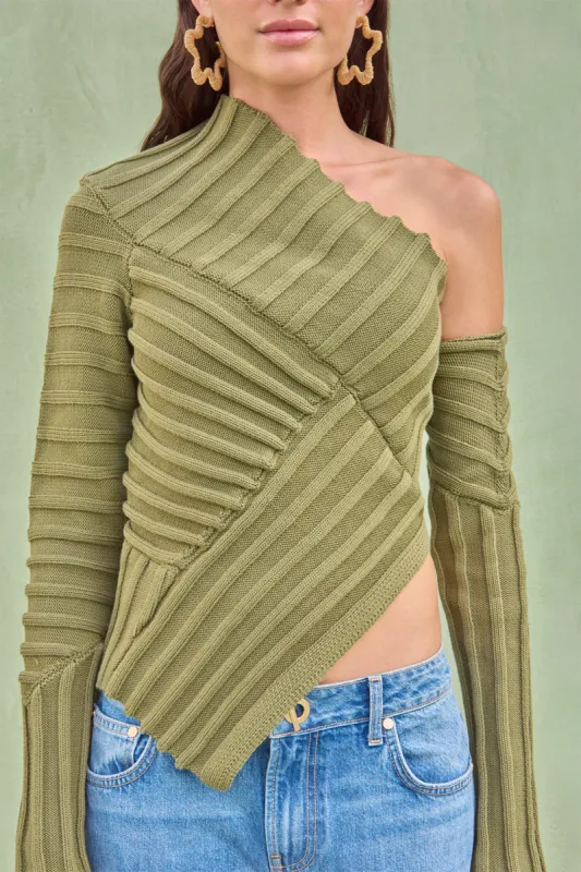 JAIDAN KNIT TOP - CEDAR sold by Cult Gaia