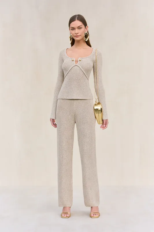 LAWENA KNIT PANT - BEACH sold by Cult Gaia