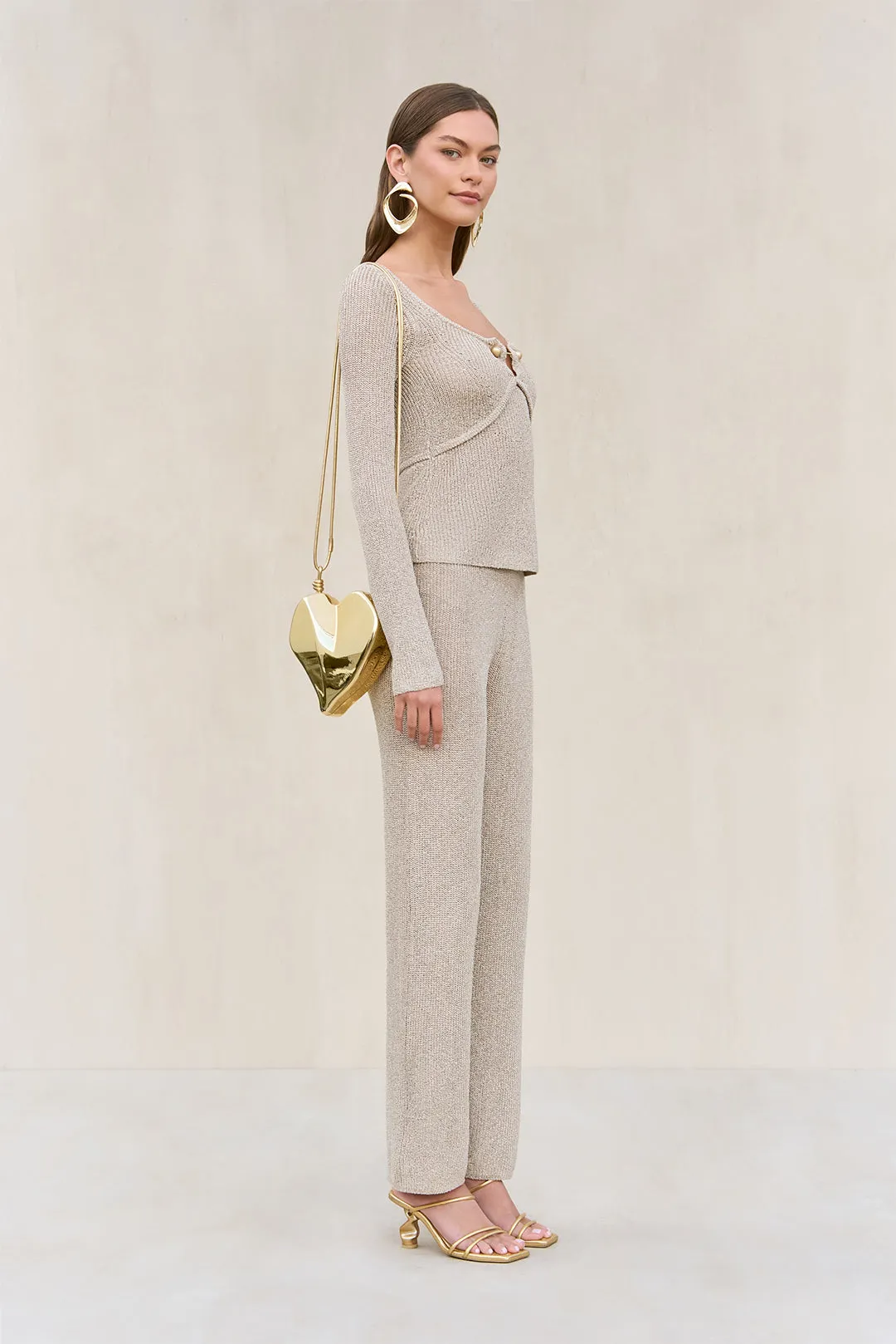 LAWENA KNIT PANT - BEACH sold by Cult Gaia product image thumbnail 5