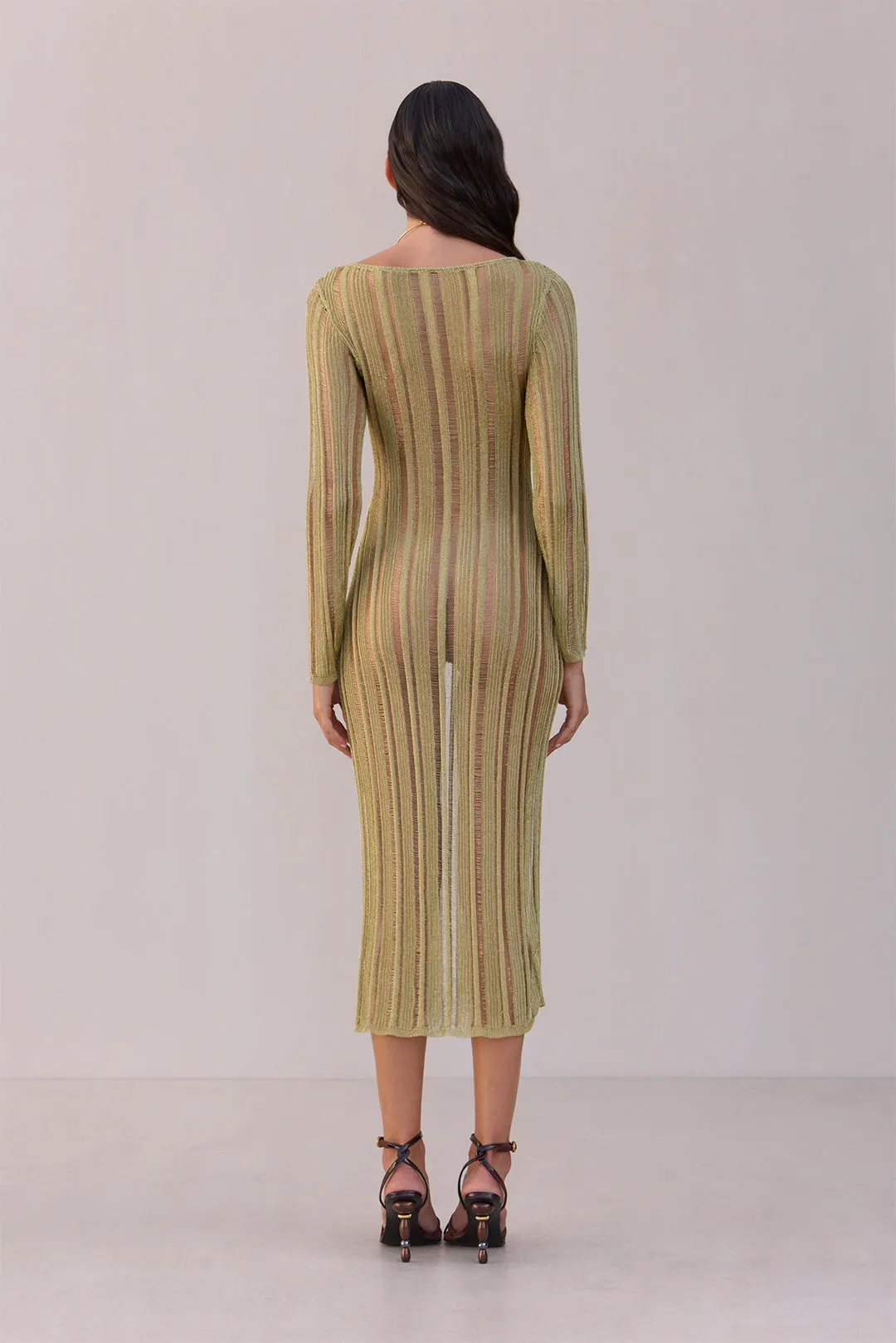 ESPEN KNIT DRESS - GOLD sold by Cult Gaia product image thumbnail 5