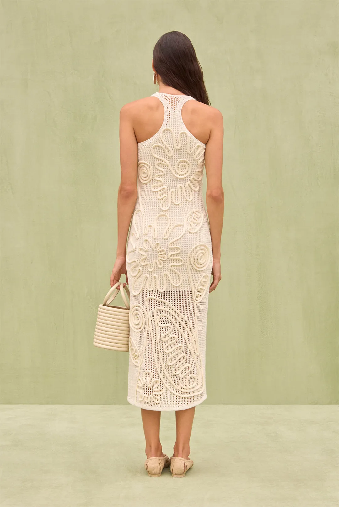 NISSA KNIT DRESS - OFF WHITE sold by Cult Gaia product image thumbnail 5