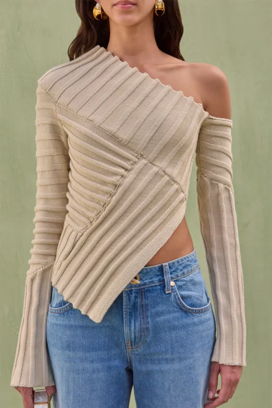JAIDAN KNIT TOP - BEACH sold by Cult Gaia
