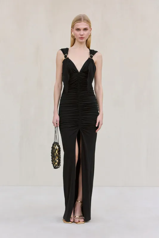 CHARLENE GOWN - BLACK made by Cult Gaia