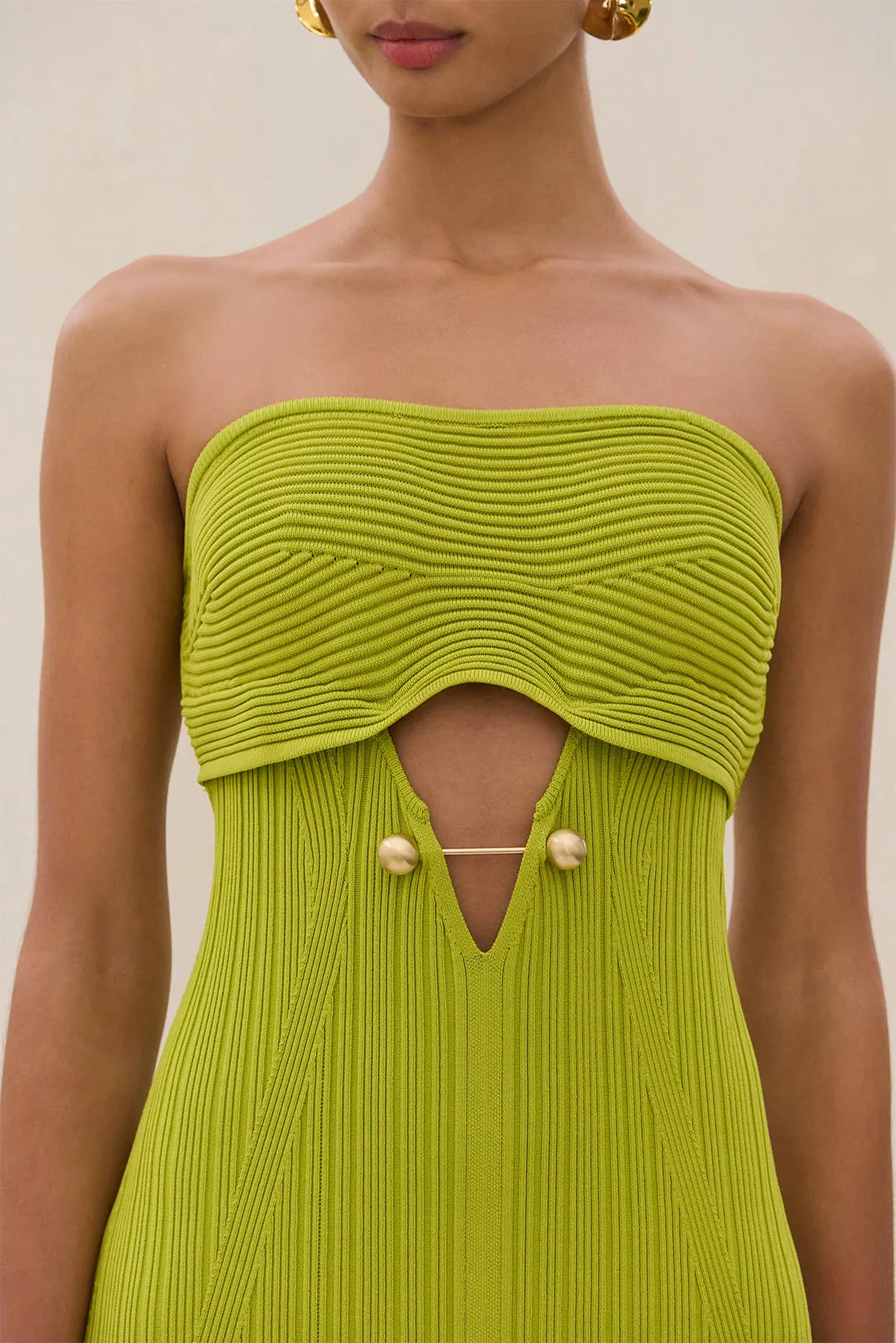 CHRISTY KNIT DRESS - ALGAE sold by Cult Gaia product image thumbnail 2