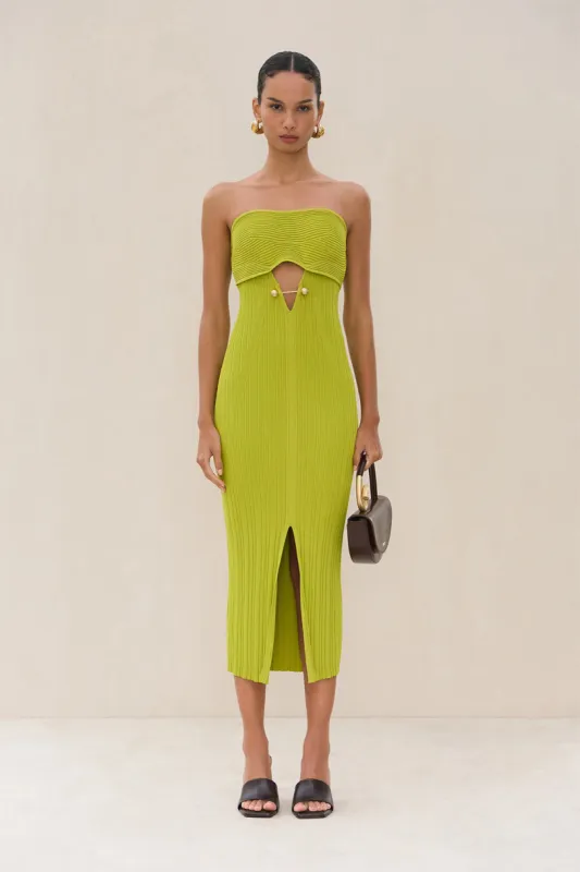 CHRISTY KNIT DRESS - ALGAE sold by Cult Gaia