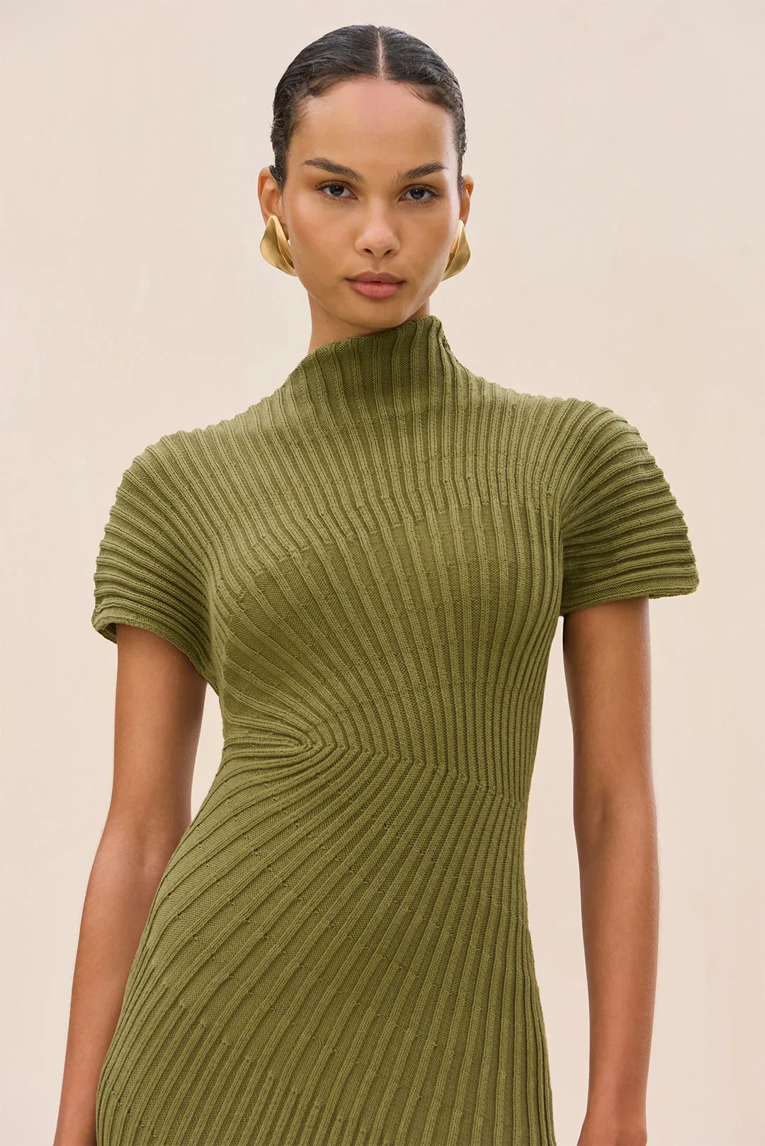 CHRYSTA KNIT DRESS - CEDAR sold by Cult Gaia