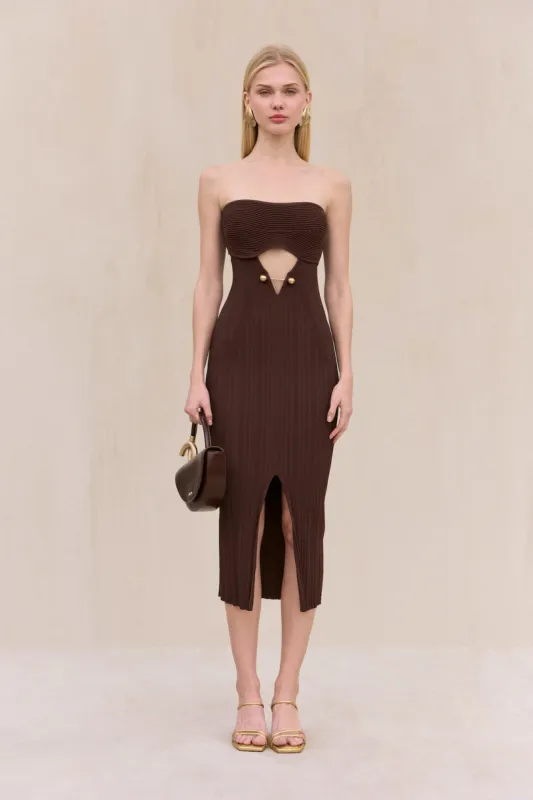 CHRISTY KNIT DRESS - JAVA sold by Cult Gaia