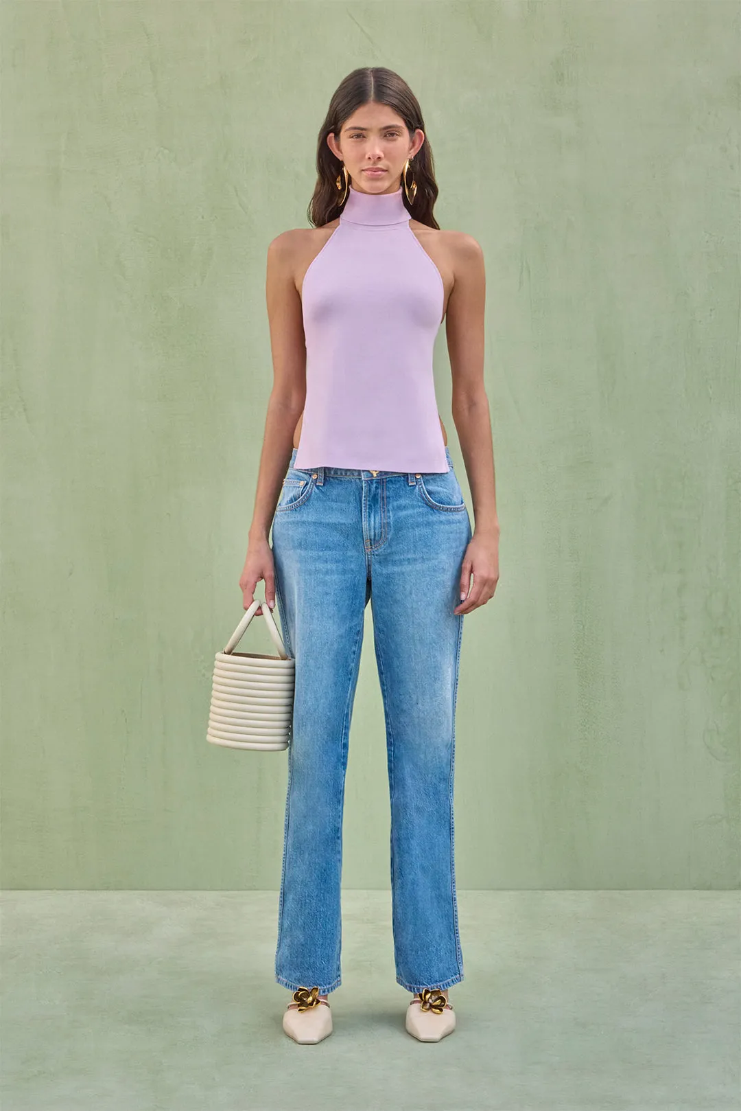 WAKE KNIT TOP - SWEET PEA sold by Cult Gaia product image thumbnail 4