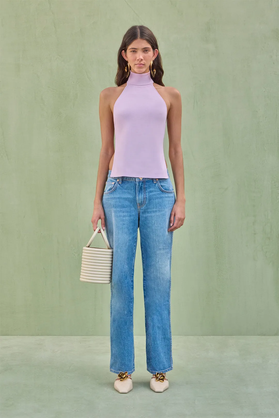 WAKE KNIT TOP - SWEET PEA sold by Cult Gaia product image thumbnail 3