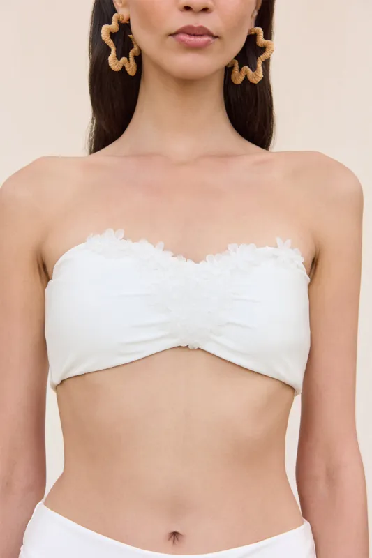 URSULA BIKINI TOP - OFF WHITE made by Cult Gaia