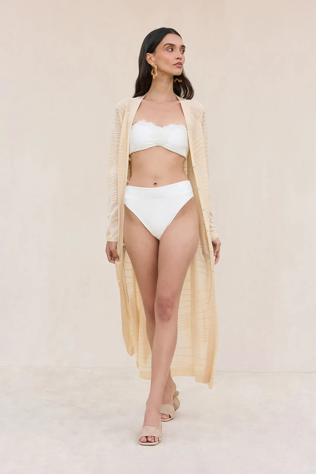 URSULA BIKINI BOTTOM - OFF WHITE sold by Cult Gaia product image thumbnail 3