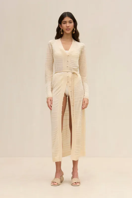 MARLON KNIT CARDIGAN - BEACH sold by Cult Gaia