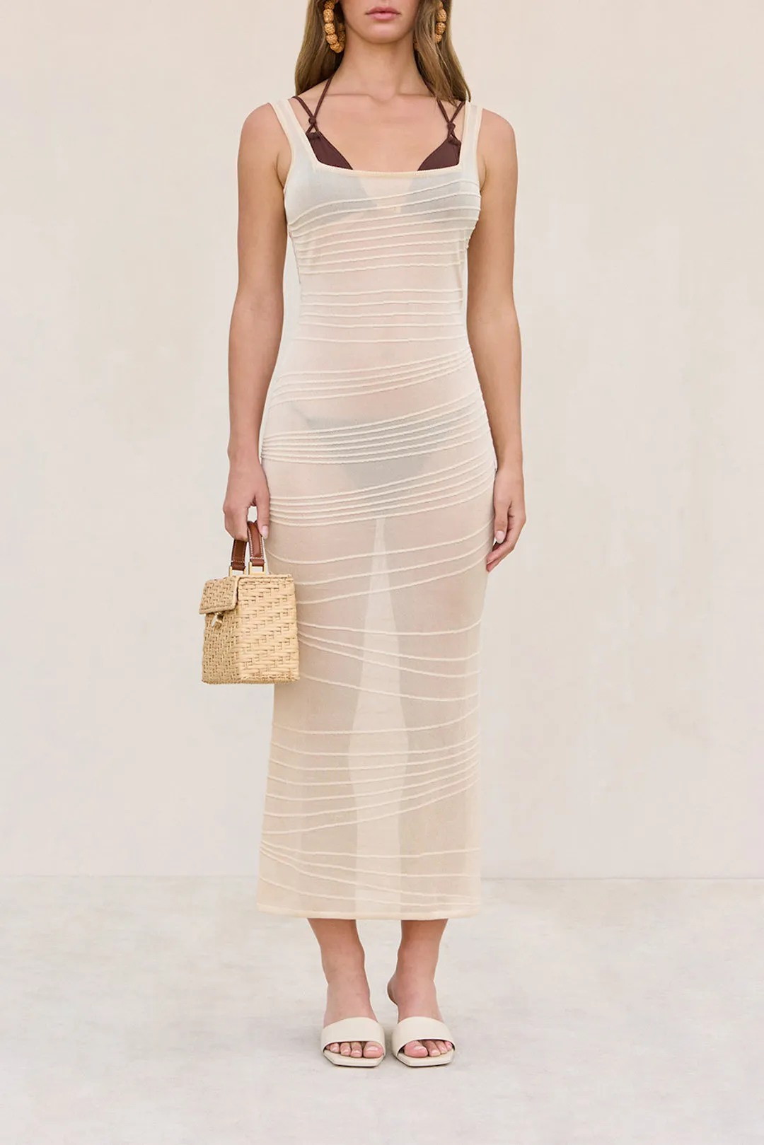 MAI KNIT COVERUP DRESS - BEACH sold by Cult Gaia