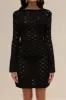 LIAM KNIT COVERUP DRESS - BLACK sold by Cult Gaia