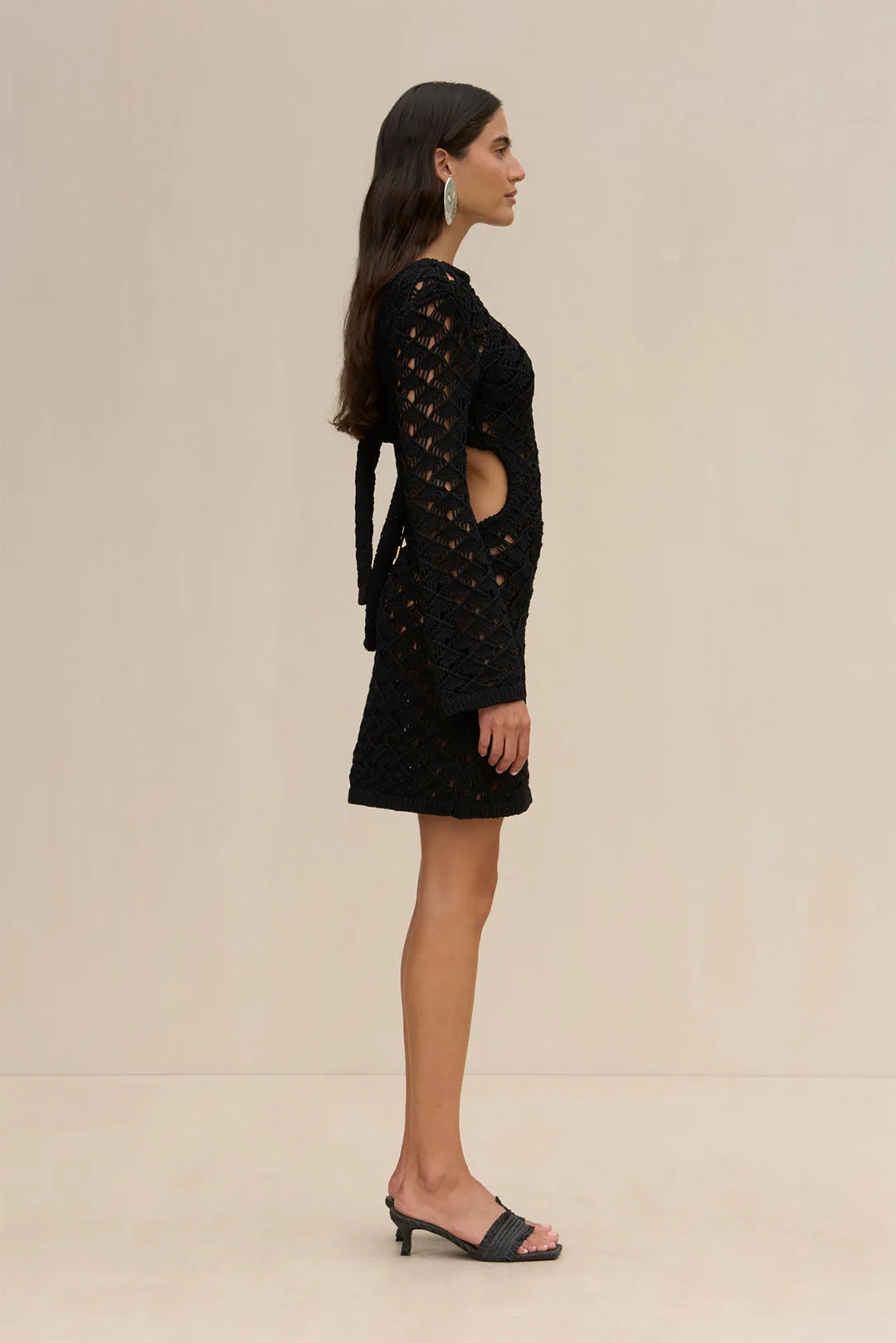 LIAM KNIT COVERUP DRESS - BLACK sold by Cult Gaia product image thumbnail 5