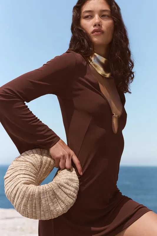 CHEYENNE COVERUP DRESS - JAVA sold by Cult Gaia
