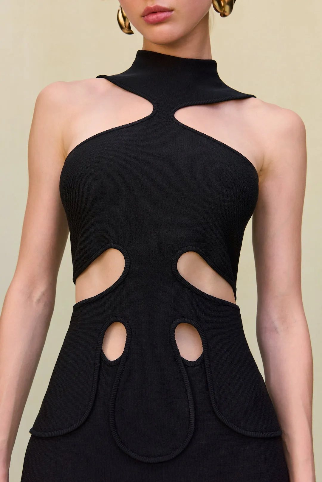 LILLIE KNIT DRESS - BLACK sold by Cult Gaia product image thumbnail 2