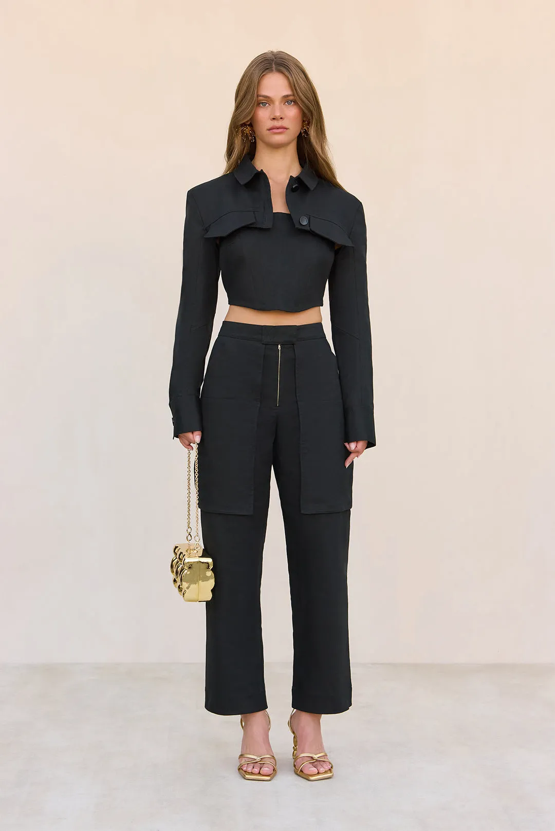 ISSA JACKET - BLACK sold by Cult Gaia product image thumbnail 3