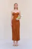 ASHIKA GOWN - BOURBON sold by Cult Gaia
