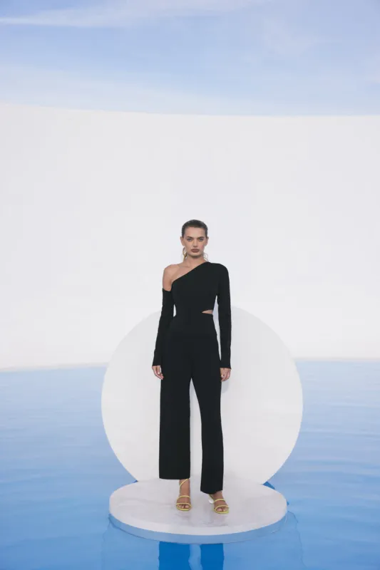 TERI KNIT TOP - BLACK sold by cult gaia
